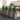 Plantenbakken 4 st 30x30x37 cm polypropeen bruin