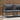Tuinmiddenbank met donkergrijze kussens poly rattan