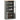 Vitrinekast VIGO 85x35x170 cm massief grenenhout grijs