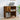 Platenkast 84,5x38x89 cm bewerkt hout gerookt eikenkleurig