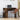 Bureau 100x55x75 cm bewerkt hout gerookt eikenkleurig