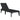 Ligbed 186x60x29 cm polypropeen antracietkleurig