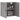 Wandkast 60x31x60 cm bewerkt hout grijs sonoma eikenkleurig