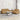2-delige Loungeset met kussens fluweel bruin