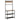 Kapstok 90x35x180 cm massief mangohout en ijzer