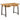 Bureau met lades 105x55x70 cm massief mangohout en ijzer