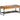 Schoenenbankje 110x35x45 cm massief acaciahout en ijzer