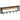 Kapstok 87x10x27 cm massief ruw mangohout