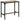 Bartafel 110x55x107 cm massief ruw mangohout