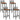 Barstoelen 4 st massief acaciahout