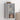 Wandkast met glazen deuren 35x37x68,5 cm grijs sonoma eiken