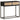 Wandtafel 90x30x76 cm massief mangohout en ijzer zwart