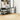 Vloerkleed PAMPLONA shaggy hoogpolig modern Ø 100 cm goudkleur