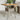 Tuintafel met acaciahouten blad 80x80x75 cm poly rattan grijs