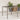 Tuintafel met glazen blad 90x90x75 cm poly rattan grijs