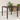 Tuintafel met glazen blad 90x90x75 cm poly rattan bruin