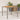 Tuintafel met acaciahouten blad 90x90x75 cm poly rattan grijs