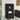 Tuinkast 50x55x115 cm poly rattan zwart