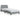 Bedframe "Dover" 80x200 cm stof lichtgrijs