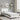 Bedframe "Dover" kunstleer wit en zwart 80x200 cm