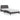 Bedframe "Dover" kunstleer grijs 100x200 cm