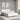 Bedframe "Dover" kunstleer wit en zwart 140x190 cm