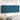 Hoofdbordkussen 120 cm fluweel blauw