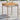 Tuintafel 38x38x42 cm poly rattan en acaciahout gemengd beige