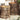 Tuinbijzettafels 2 st met houten blad poly rattan beige