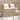 Tuinbank met kussens poly rattan beige