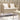Tuinbank met kussens poly rattan beige