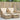 Tuinbank 2-zits met voetenbanken poly rattan beige