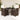 5-delige Tuinset met kussens poly rattan bruin