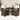 5-delige Tuinset met kussens poly rattan bruin