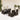5-delige Tuinset met kussens poly rattan bruin