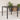 Tuintafel met glazen blad 90x90x75 cm poly rattan