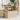 Tuintafel met glazen blad 100x55x73 cm poly rattan beige