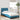 Bedframe zonder matras "Hanko" fluweel blauw 90x200 cm
