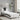 Bedframe "Viana" zonder matras kunstleer wit en zwart 80x200 cm