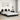 Bedframe "Viana" zonder matras kunstleer zwart en wit 140x190 cm