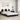 Bedframe "Viana" zonder matras kunstleer zwart en wit 140x200 cm