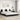 Bedframe "Viana" zonder matras kunstleer zwart en wit 180x200 cm