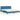 Bed met matras "Hanko" fluweel blauw 180x200 cm