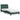 Bed met matras fluweel donkergroen 80x200 cm