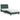 Bed met matras fluweel donkergroen 90x190 cm