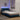 Bedframe met LED zonder matras "Hvar" 100x200 cm stof blauw