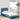 Bedframe met LED zonder matras "Hanko"  fluweel blauw 90x200 cm