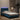Bedframe met LED zonder matras "Hanko"  fluweel blauw 100x200 cm