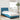 Bedframe met LED zonder matras fluweel blauw 90x200 cm