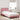 Bedframe met LED zonder matras fluweel roze 100x200 cm